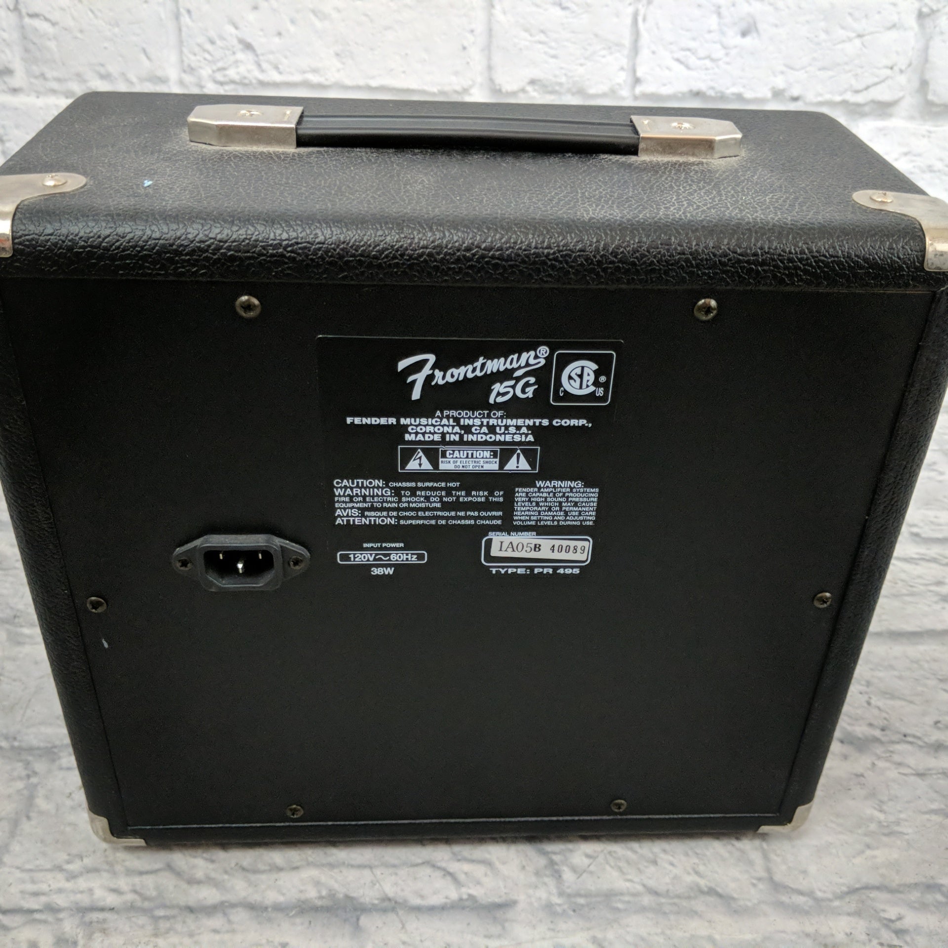 Fender Frontman 15G 1x8 Guitar Combo