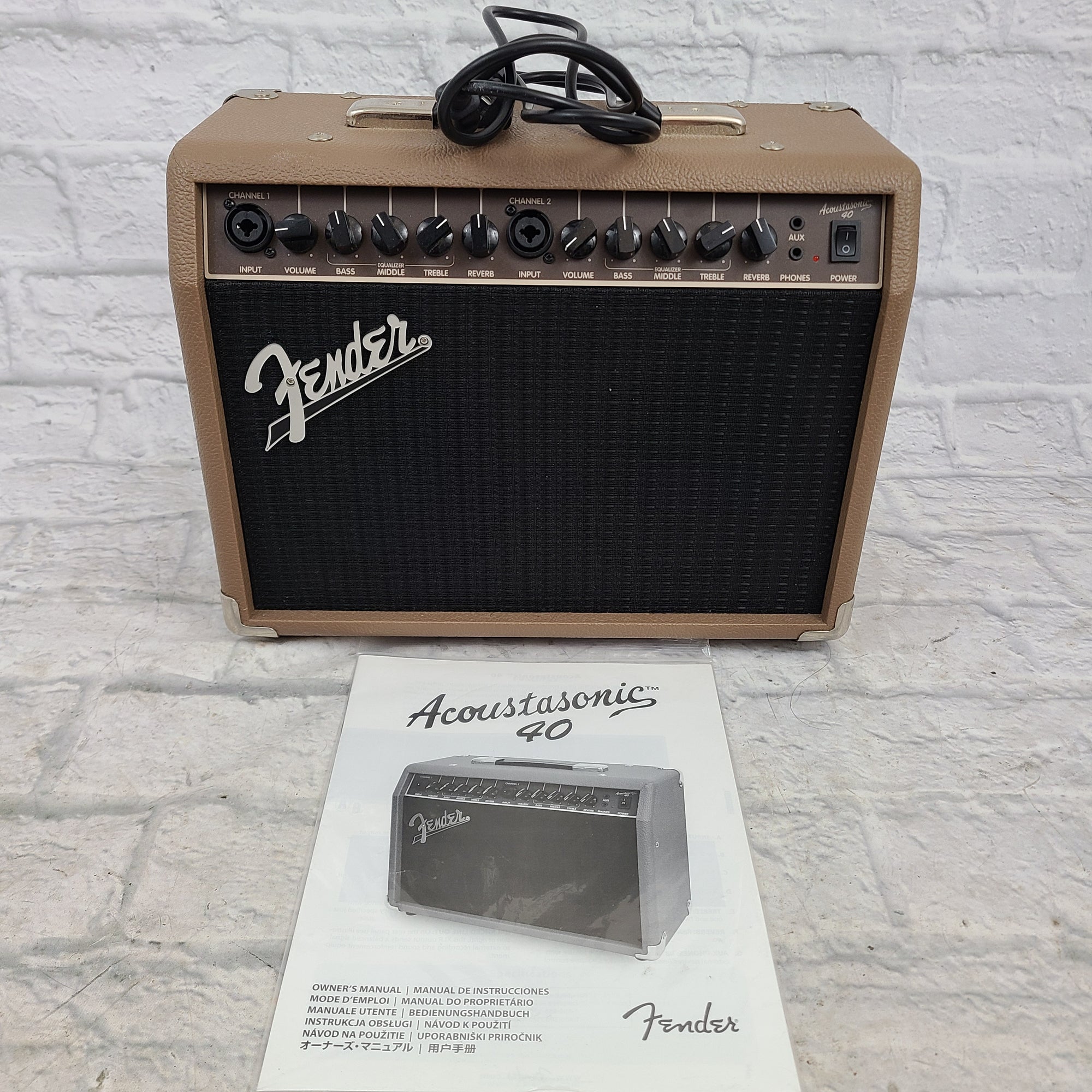 Amplificatore Fender Acoustasonic 40W - Combo Per Chitarra Acustica E Microfono Con Riverbero - Foto 4