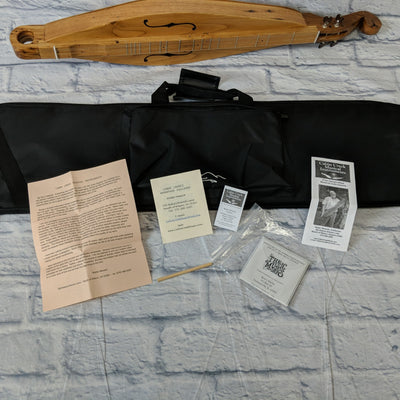 Cabin Creek Teardrop Shaped Appalachian Mountain Dulcimer Handmade from Solid Chestnut Wood