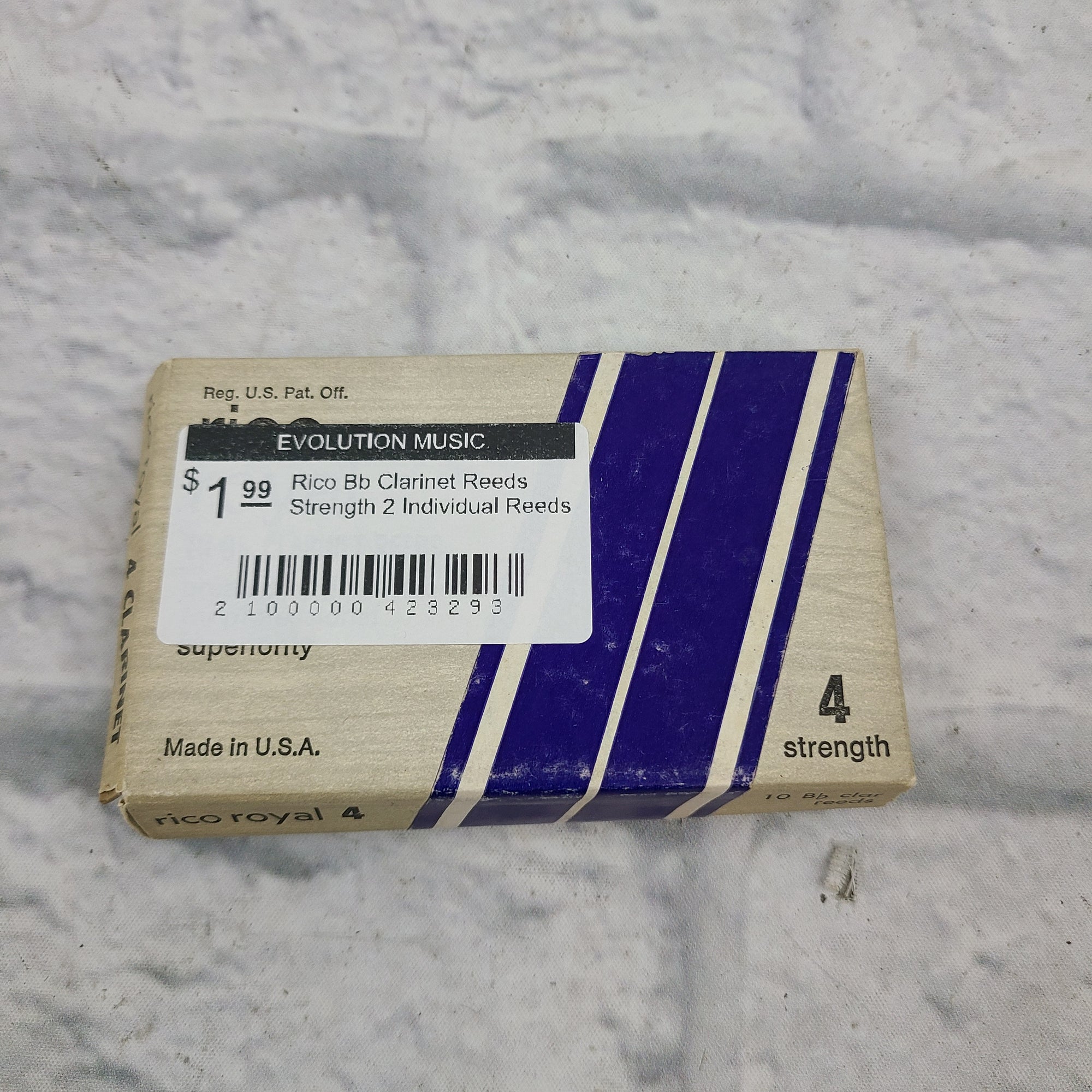 Rico Bb Clarinet Reeds Strength 2 Individual Reeds