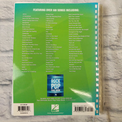 Hal Leonard The Best Rock Pop Fake Book - For C Instruments