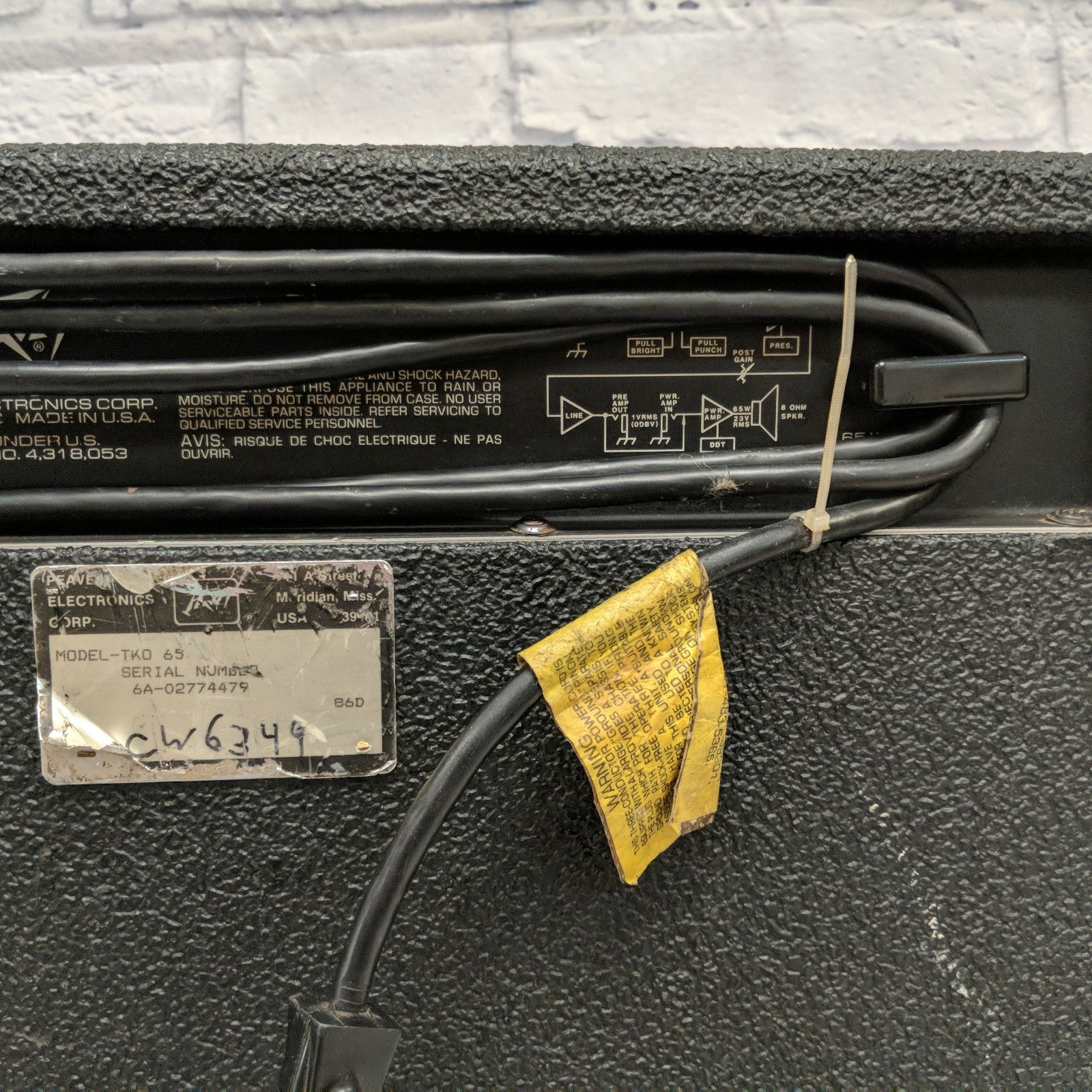 Peavey TKO 65 Bass Guitar Combo Amp