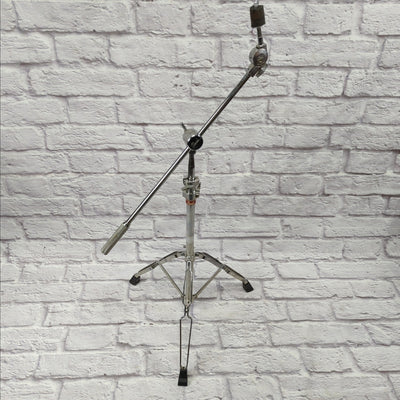 Pearl Heavy Duty Double Braced Long Arm Boom Cymbal Stand with Tilter and Counterweight 1980s Red Label