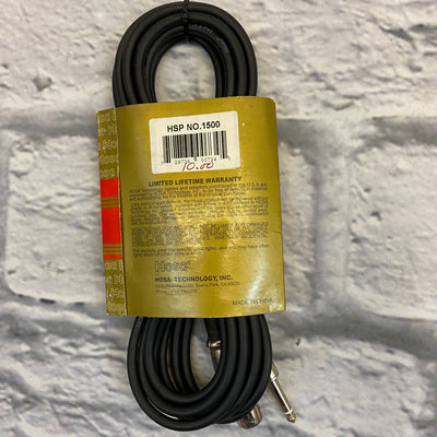 Hosa PXF-315 Pro XLR (F) to Unbalanced 1/4" (M) 15ft