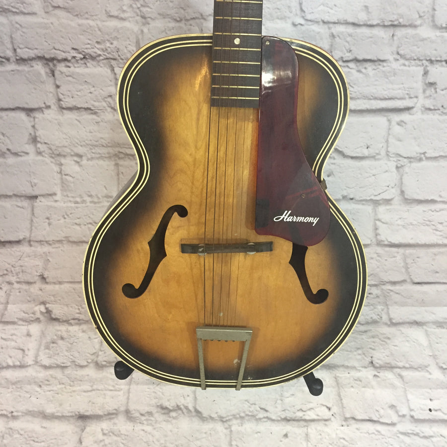 Harmony H1215 Archtop Acoustic Guitar Sunburst