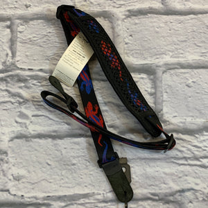 Planet Waves Nylon Red & Blue Lizard Guitar Strap