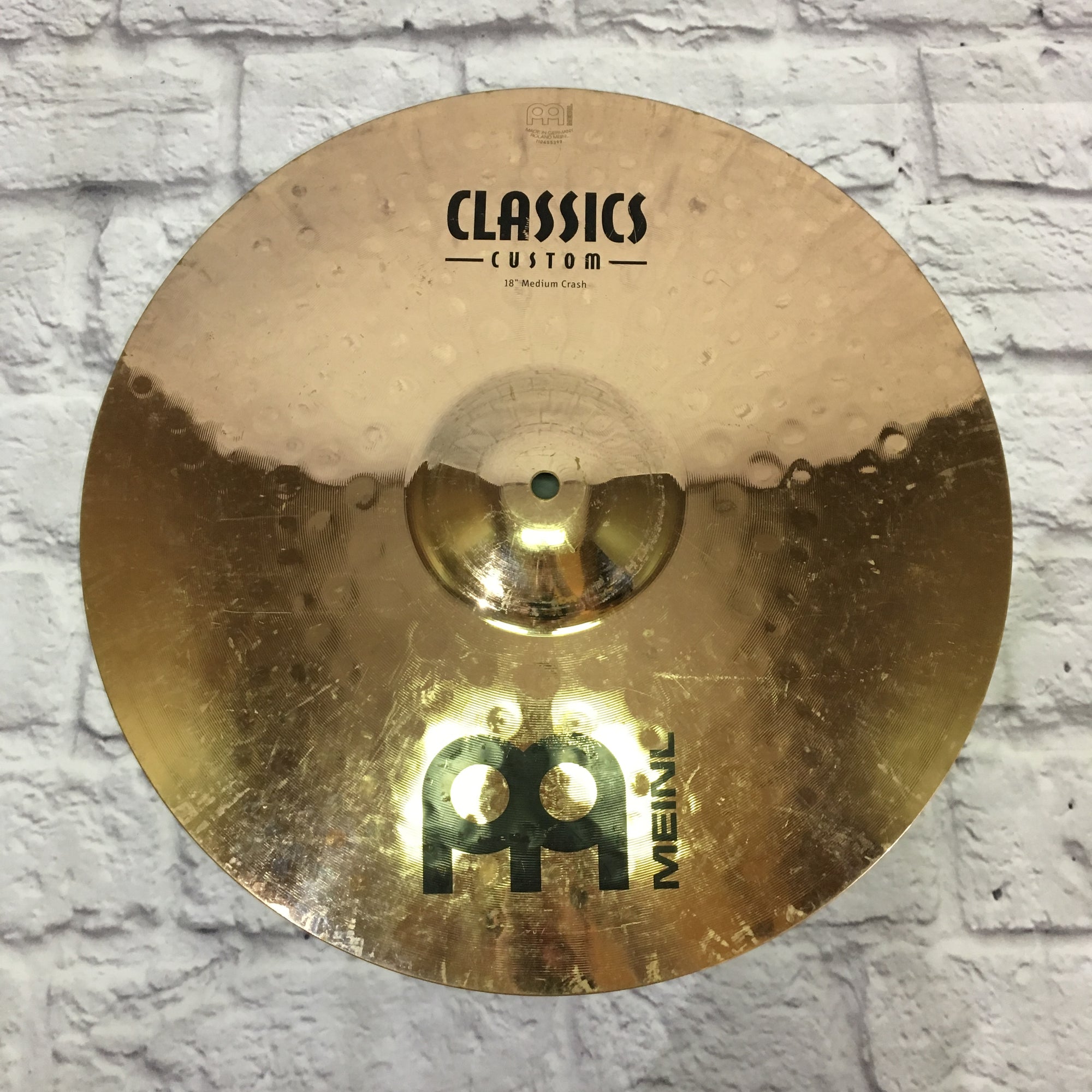 Meinl 18in Classics Custom Medium Crash Cymbal