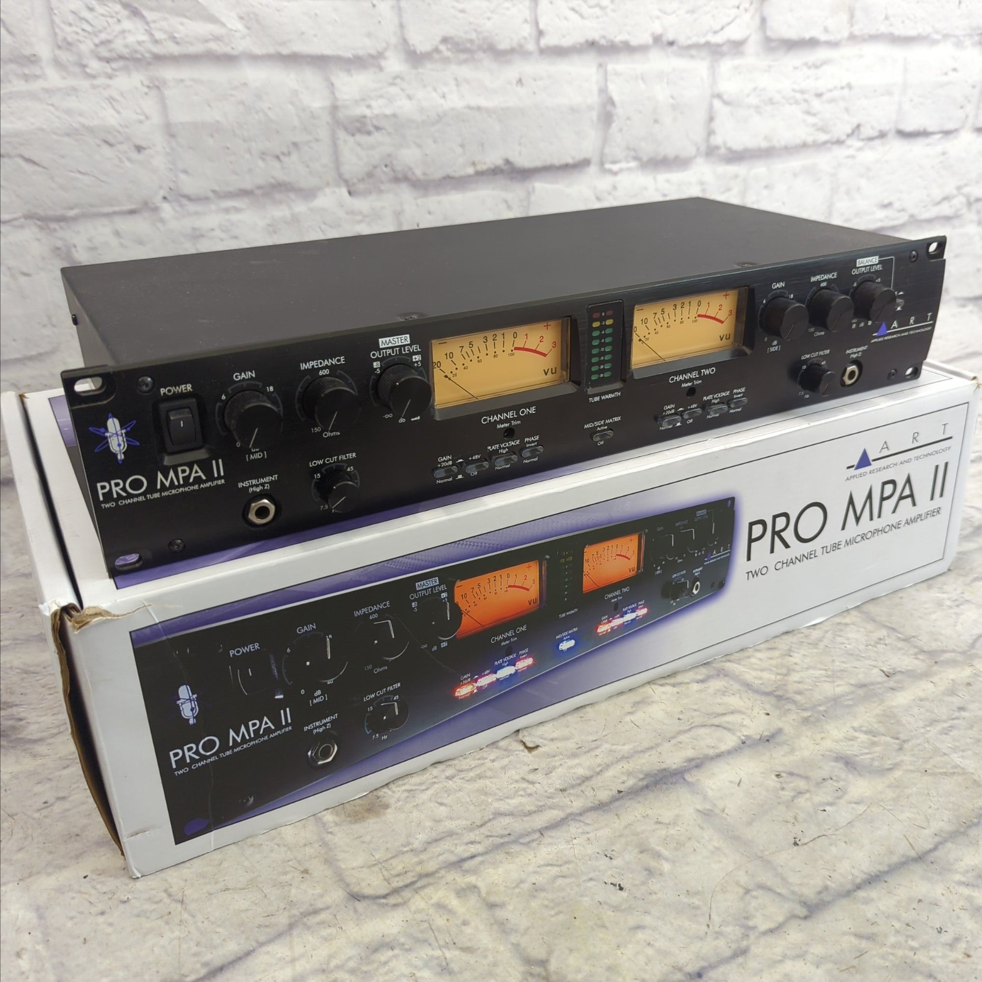 ART Pro MPA II 2-Channel Tube Microphone Preamp 2009 - Present - Black