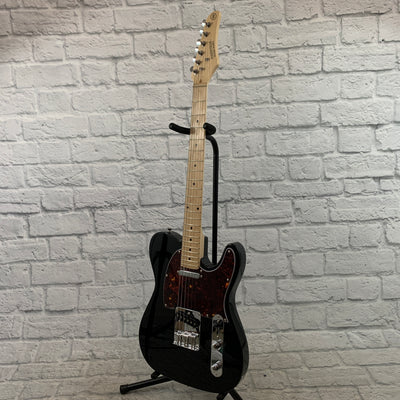 Nashville Guitar Works 125 Single Cutaway - Black, Maple Fretboard