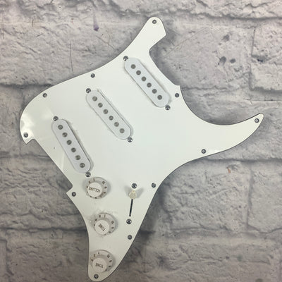 Unknown Loaded White Stratocaster Pickguard S-S-S