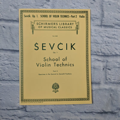 Sevcik School Of Violin Technics -- Part 2 Exercises in the second and seventh positions Op. 1