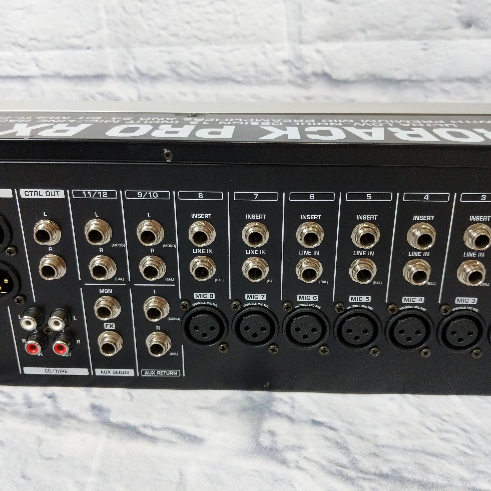 Behringer Eurorack Pro RX1202FX Mixer Evolution Music