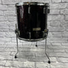 Stingray Percussion 5 Piece Fiberglass Drum Kit - Wine Red