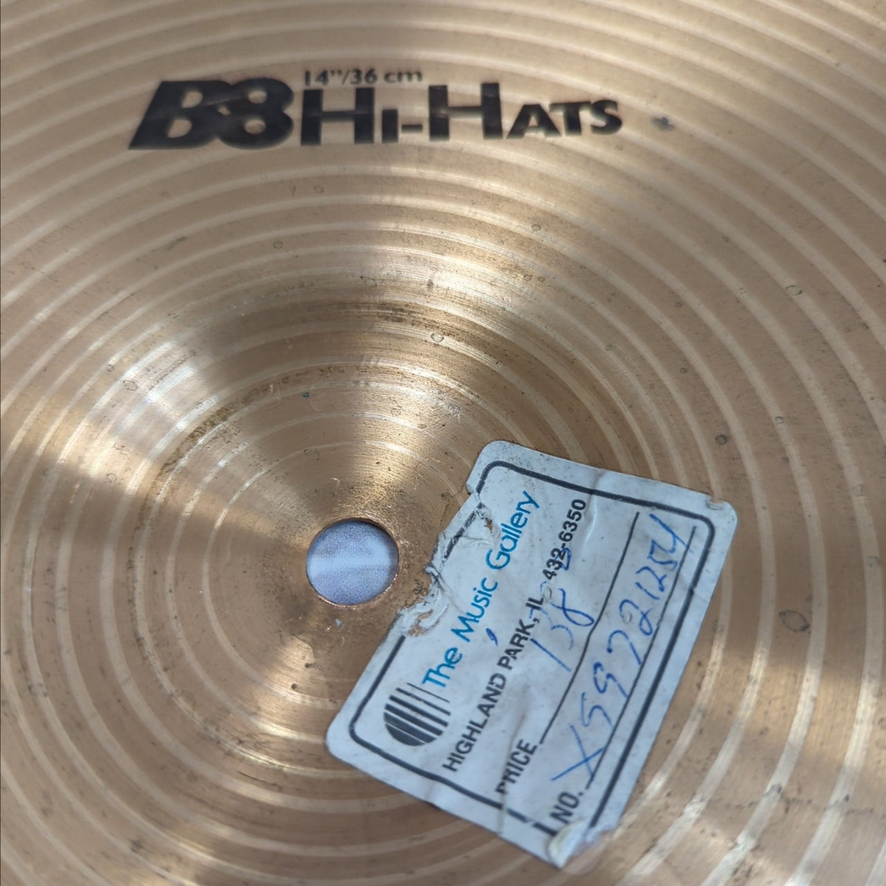 Sabian B8 Hi Hat Bottom 14 Hi Hats