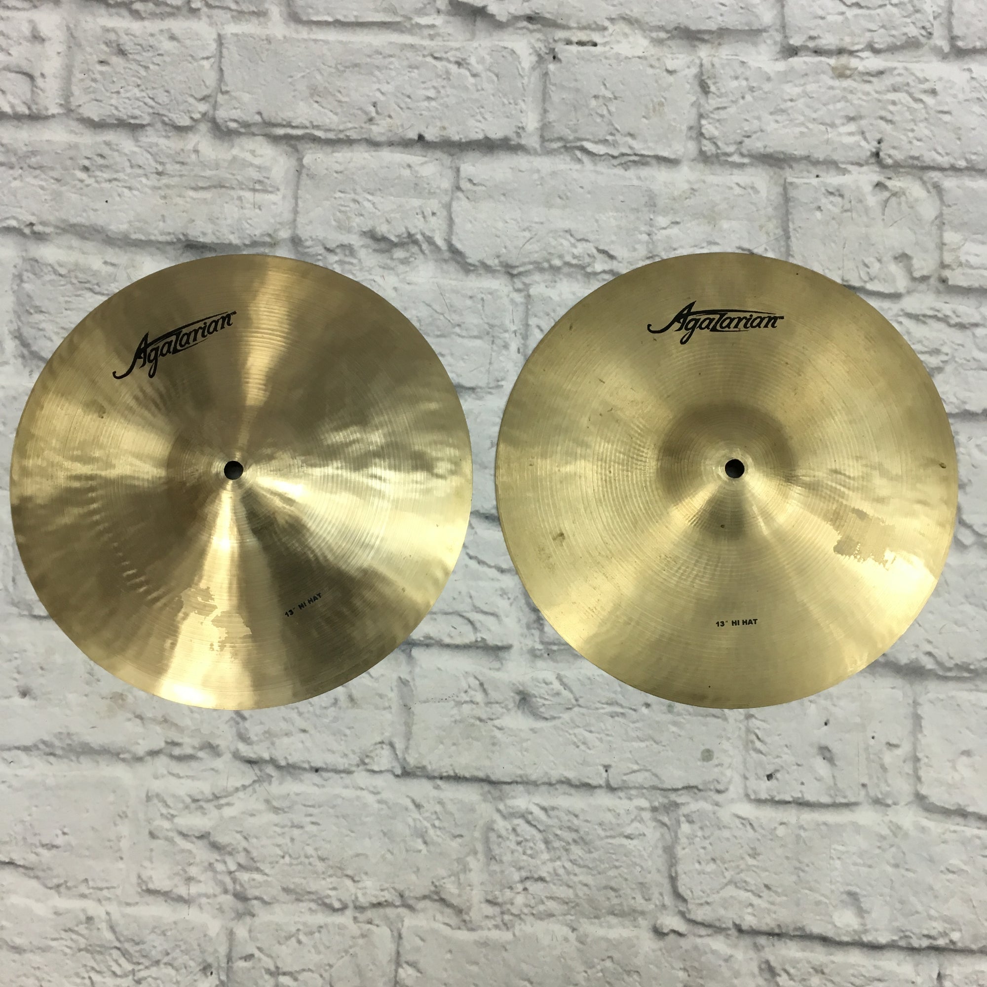 Agazarian 14in Hi Hat Cymbal Pair