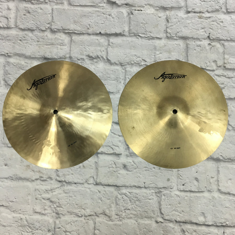 Agazarian 14in Hi Hat Cymbal Pair