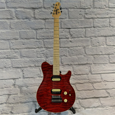 Sterling by Music Man AX3 Electric Guitar - Trans Red Quilt