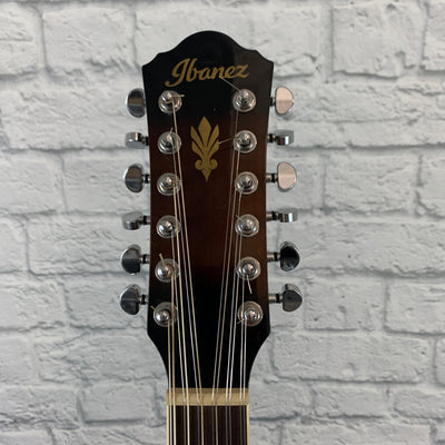Ibanez AEG1812II-DVS Dark Violin Sunburst 12 String Acoustic Electric Guitar