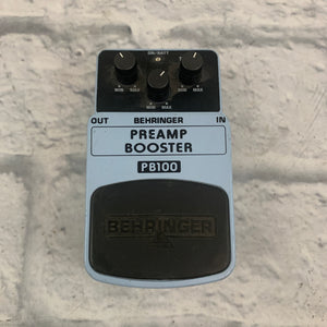 behringer boost pedal Behringer PB100 Preamp Booster Guitar Pedal