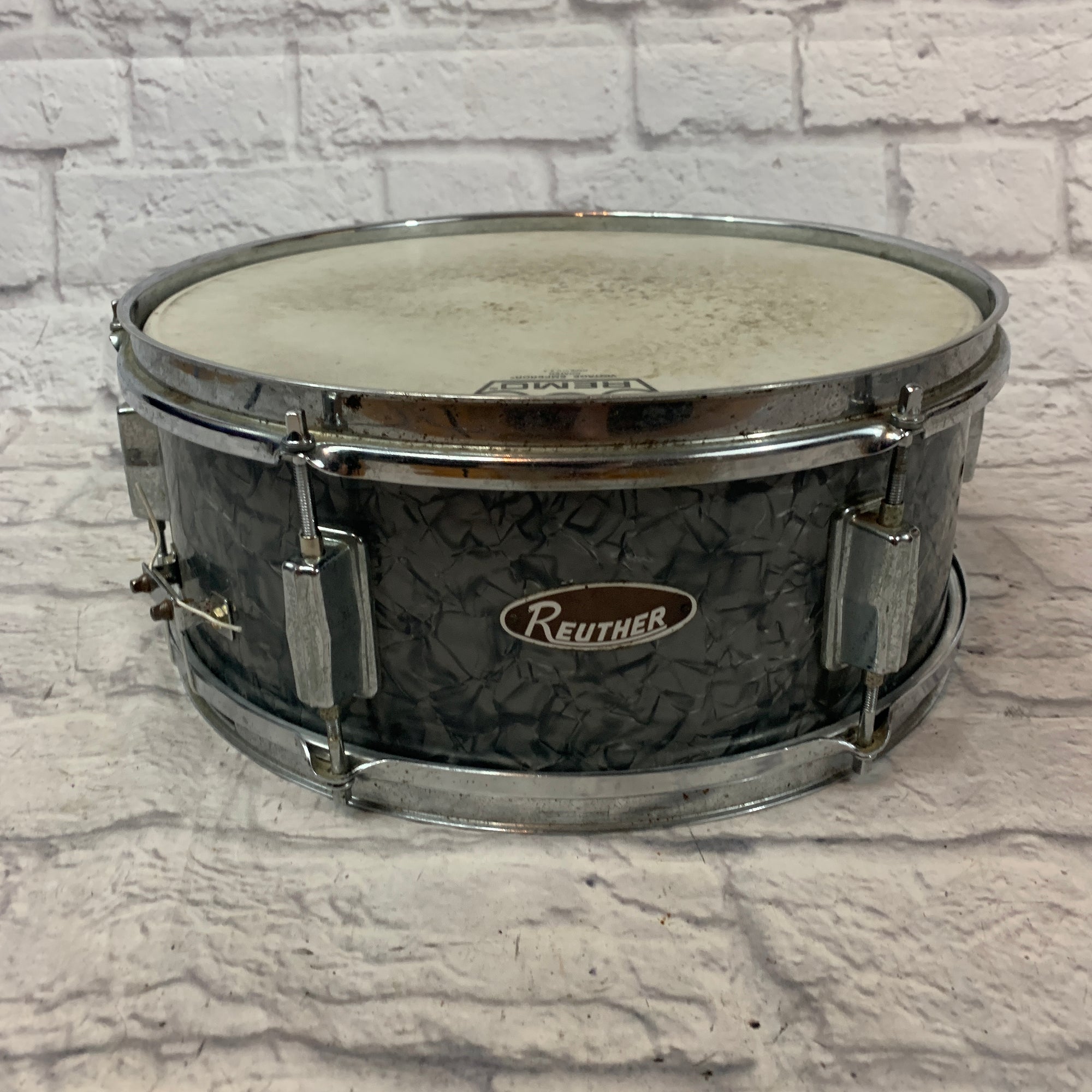 Reuther 1980's 14 x 5 Snare gray Pearl As-Is