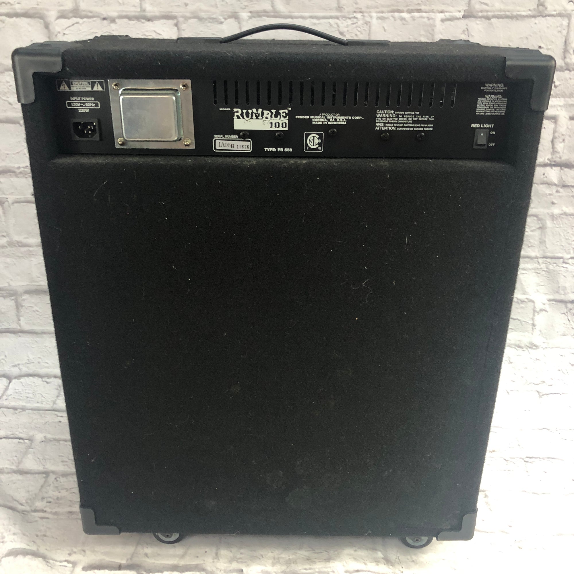 Fender Rumble 100 Bass Combo Amp