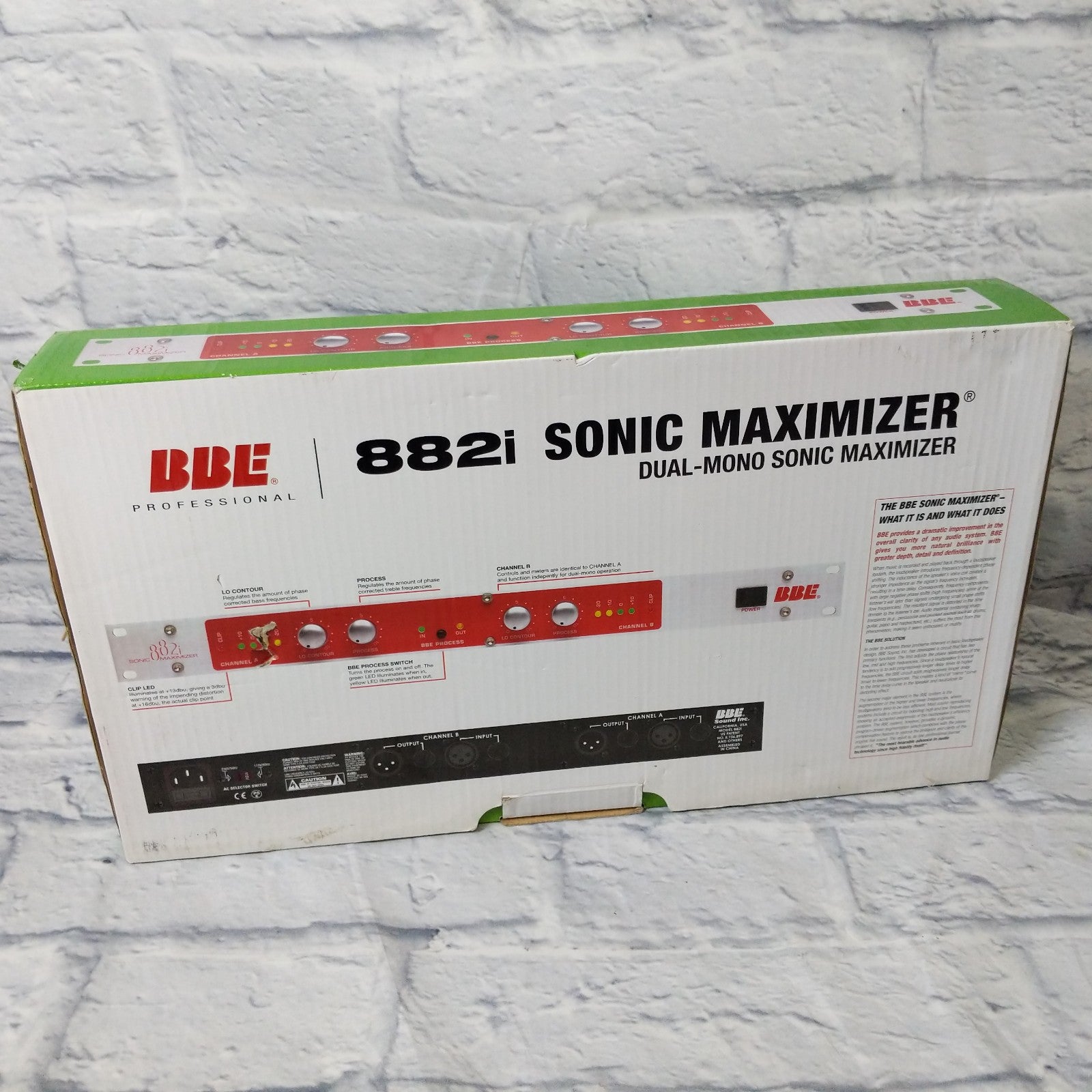 BBE 882i Rack Studio Sonic Maximizer Signal Sound Processor Rack with Original Box