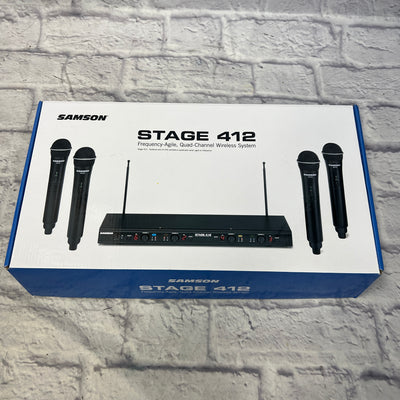 Samson Stage 412 4-Channel Handheld Wireless Microphone System