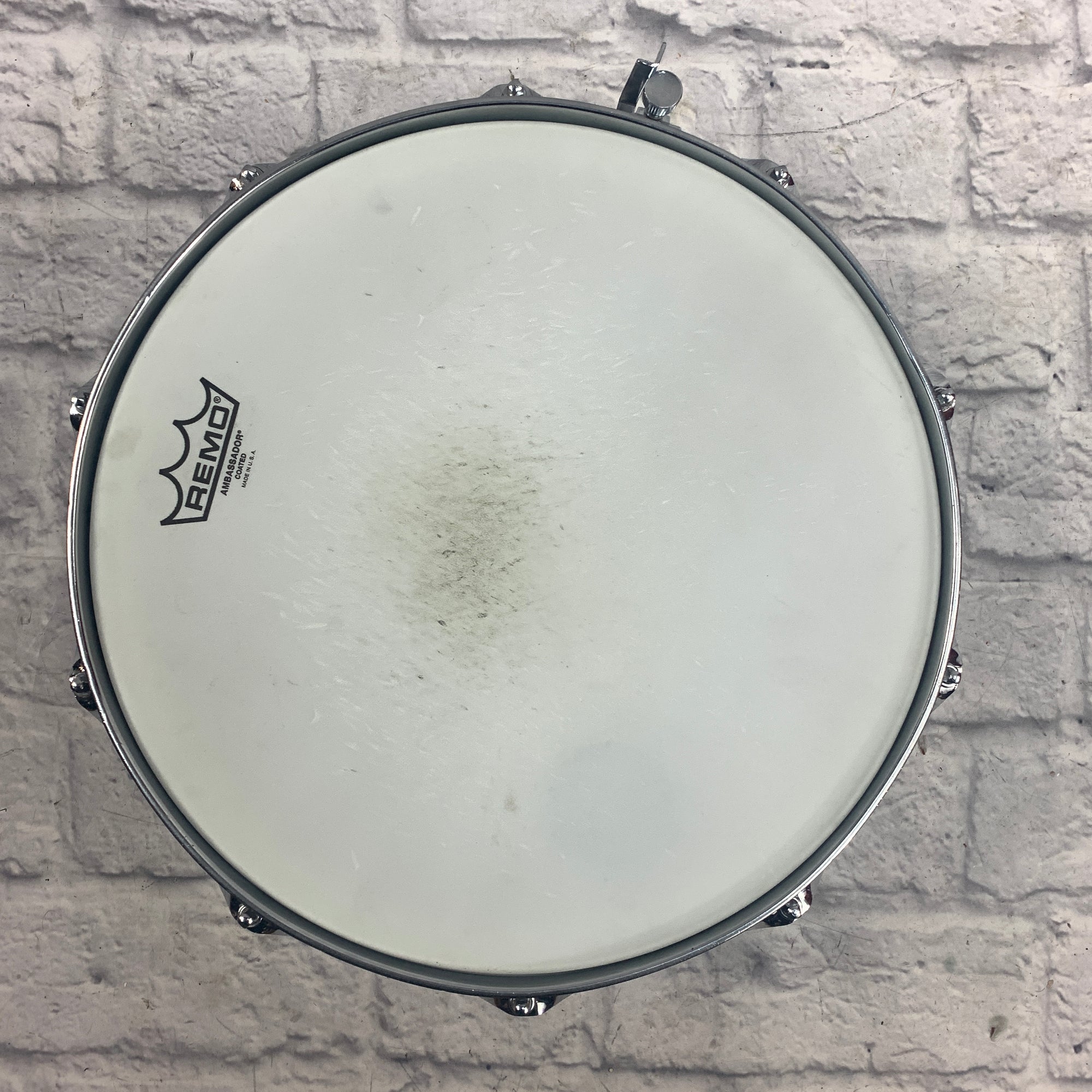 Vintage Ludwig Olive Badge Supraphonic Chrome Over Aluminum 14" Snare