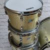 Ludwig Vintage 4pc 1970s Silver Sparkle Drum Kit