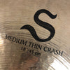 Zildjian 18 S Series Medium Thin Crash Cymbal