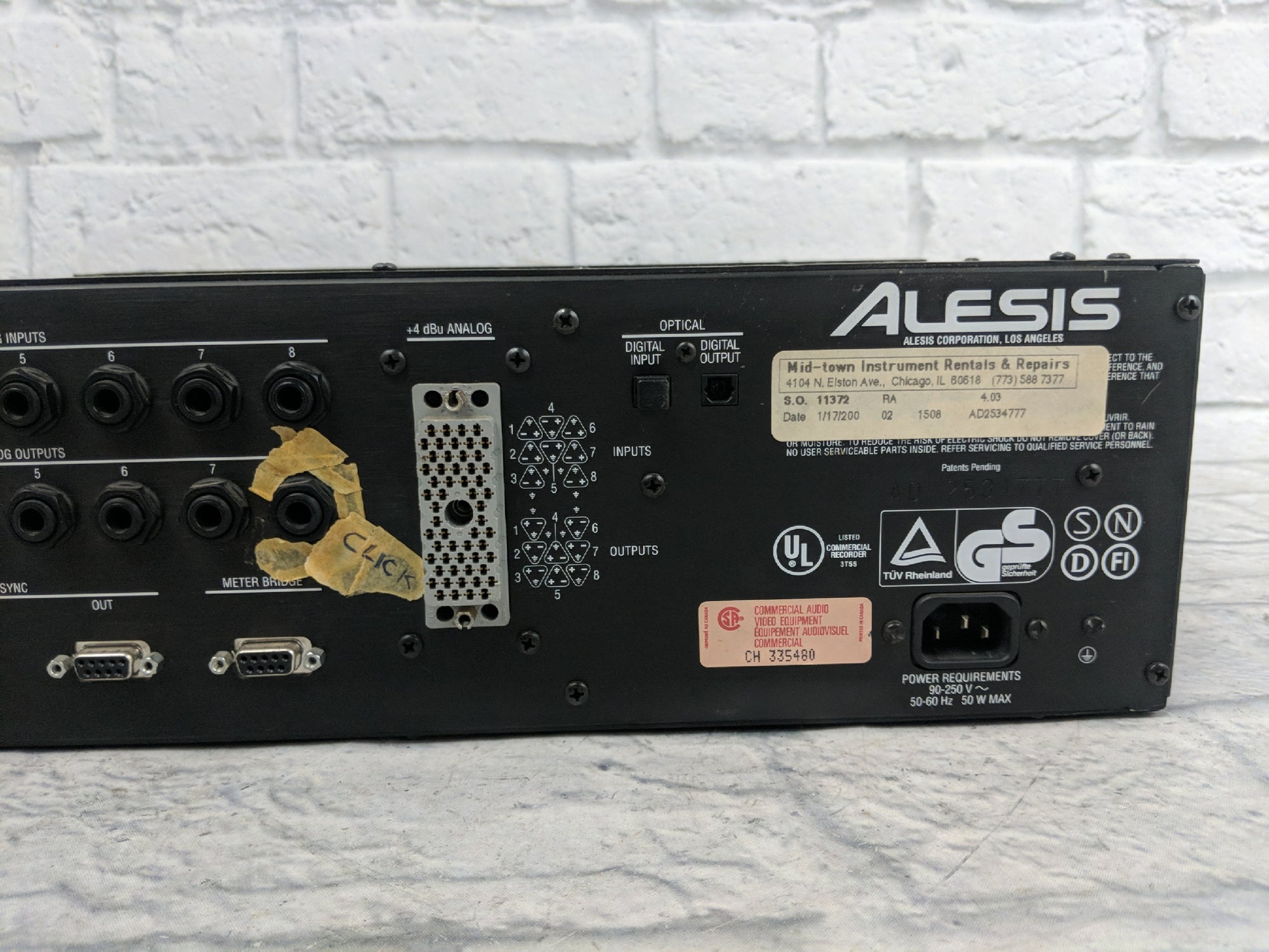 Alesis ADAT 8 Track Professional Digital Audio Recorder