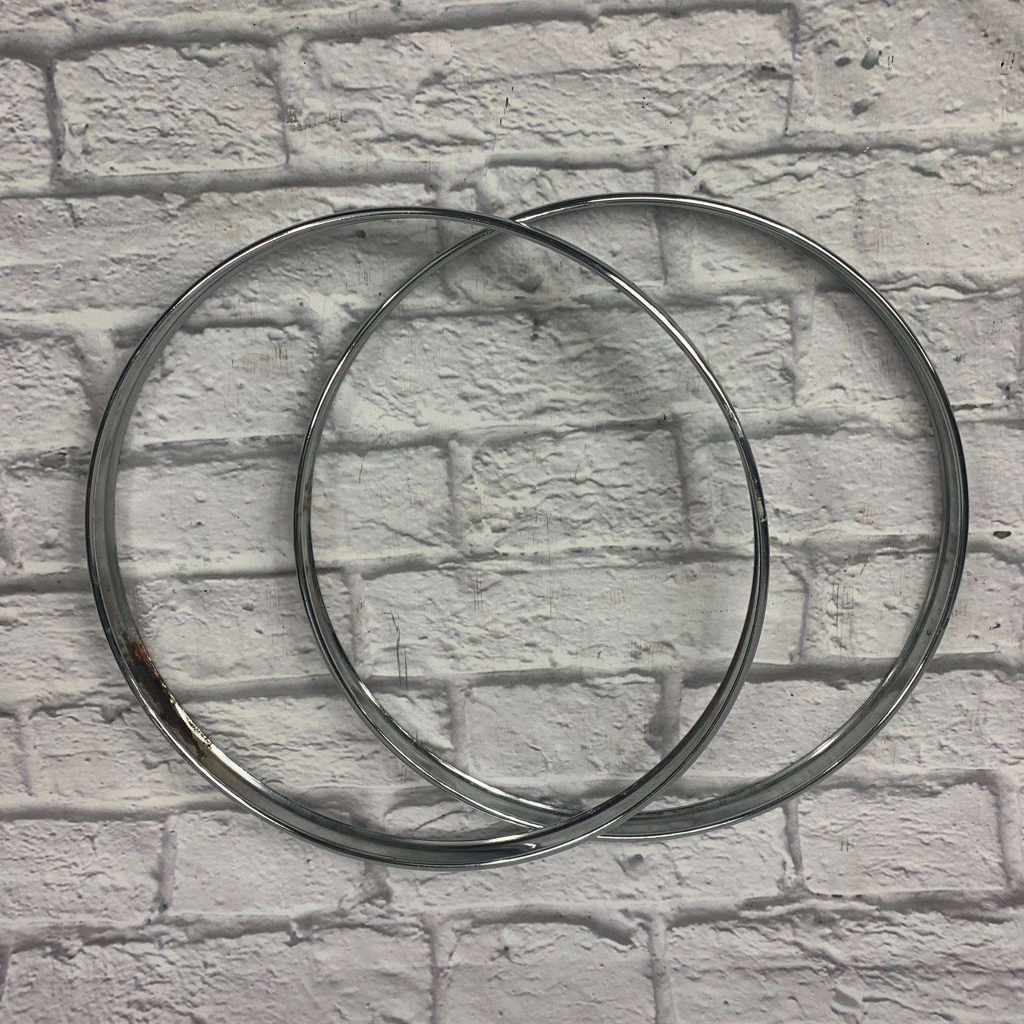 Sonor 22" Ferro Manganese Steel Bass Drum Hoops w/ Black Inlays
