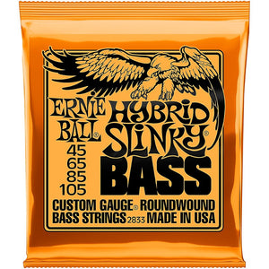 Ernie Ball 2833 Hybrid Slinky Round Wound Bass Guitar Strings