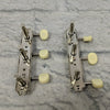 Wilkinson Vintage Style 3+3 Plate Tuning Pegs Guitar Keys Cream Buttons