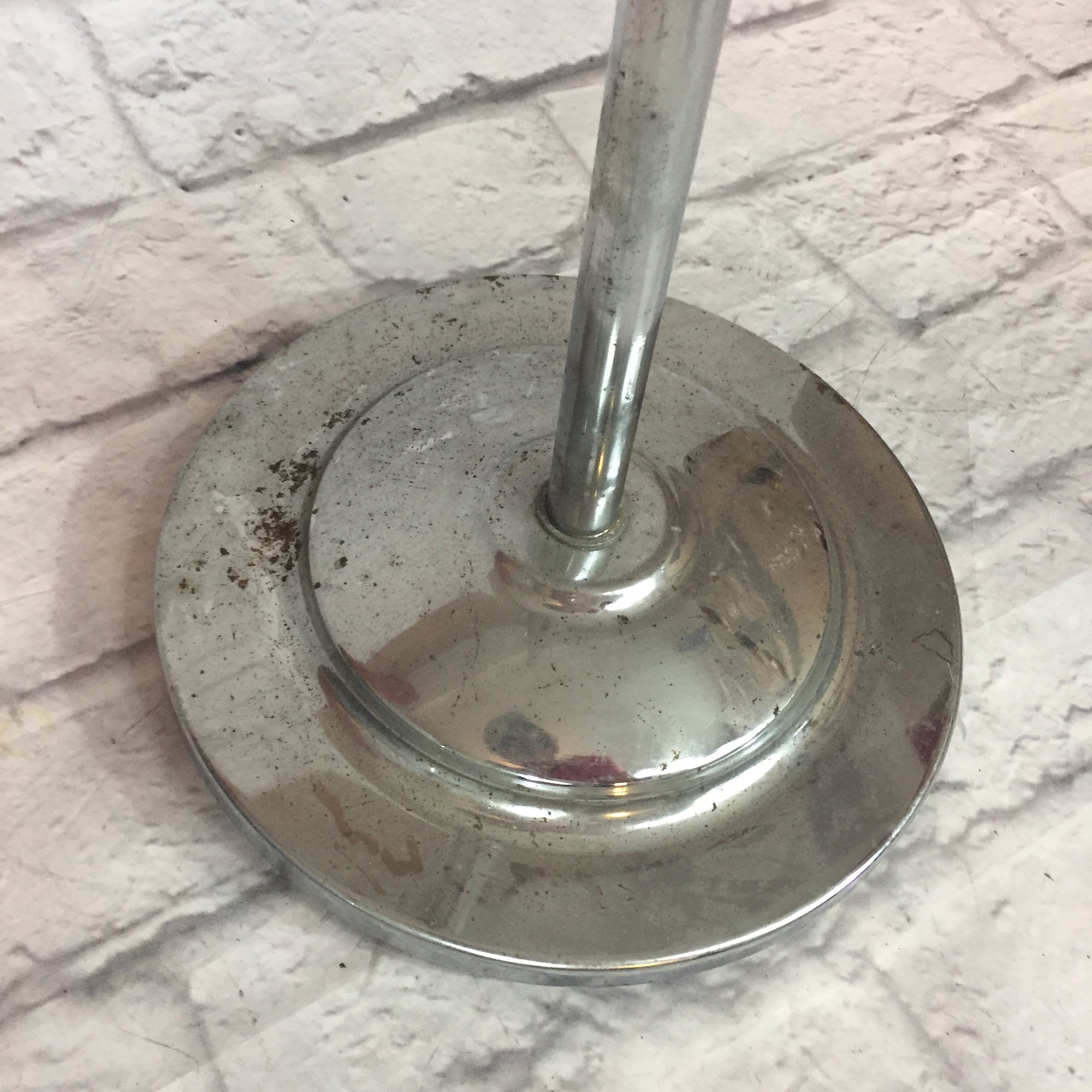 Vintage Chrome Straight Microphone Stand