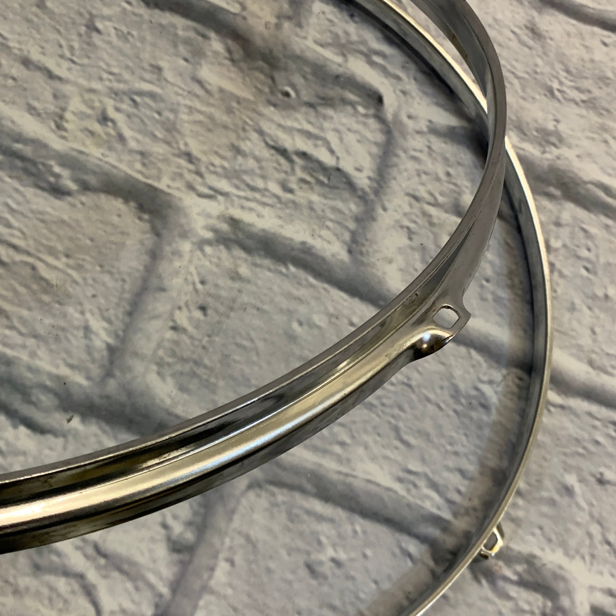 5-Lug 16" Metal Drum Hoop Pair Chrome
