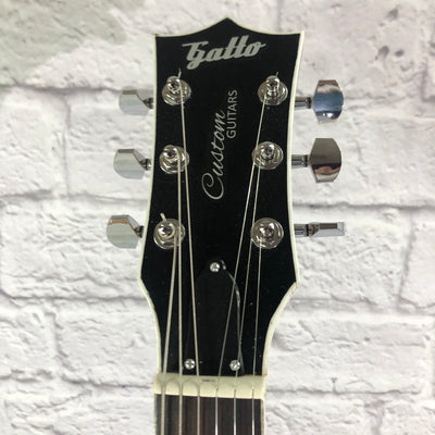 *Gatto 339 Style Semi-Hollowbody Transparent Blue Electric Guitar*