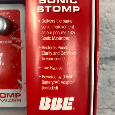 BBE Sonic Stomp Sonic Maximizer Guitar Pedal