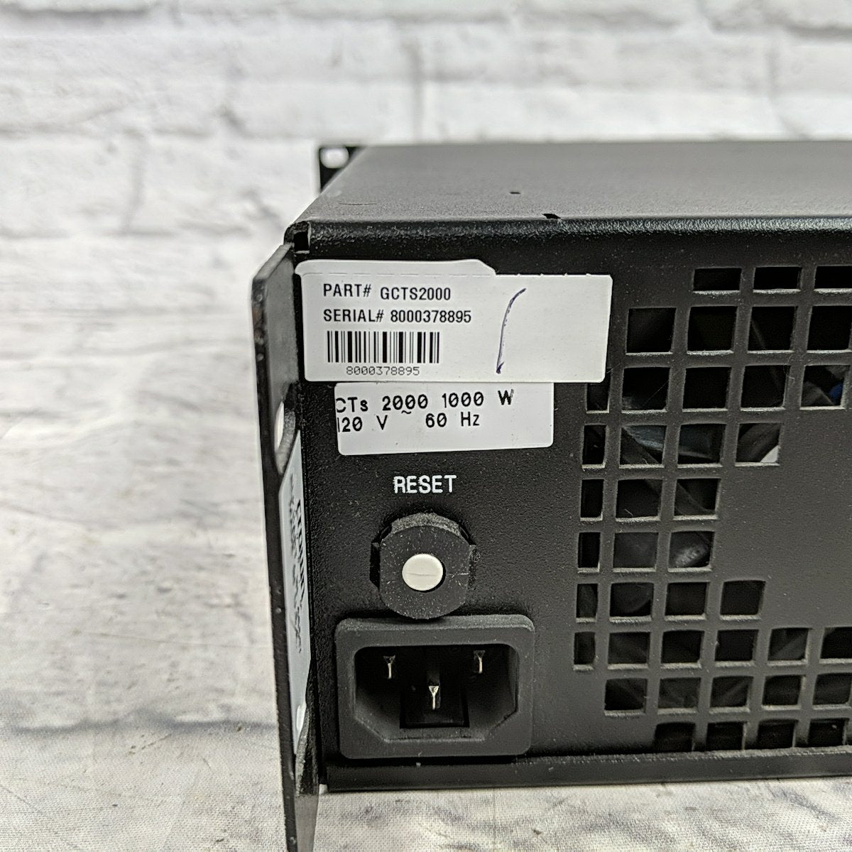 Crown CTS2000 Installation Power Amplifier