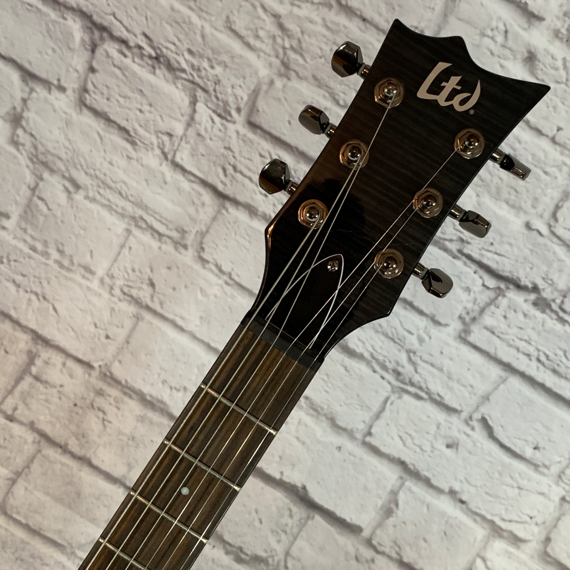 ** LTD Viper 100 FMSTBLK Electric Guitar Black Stain