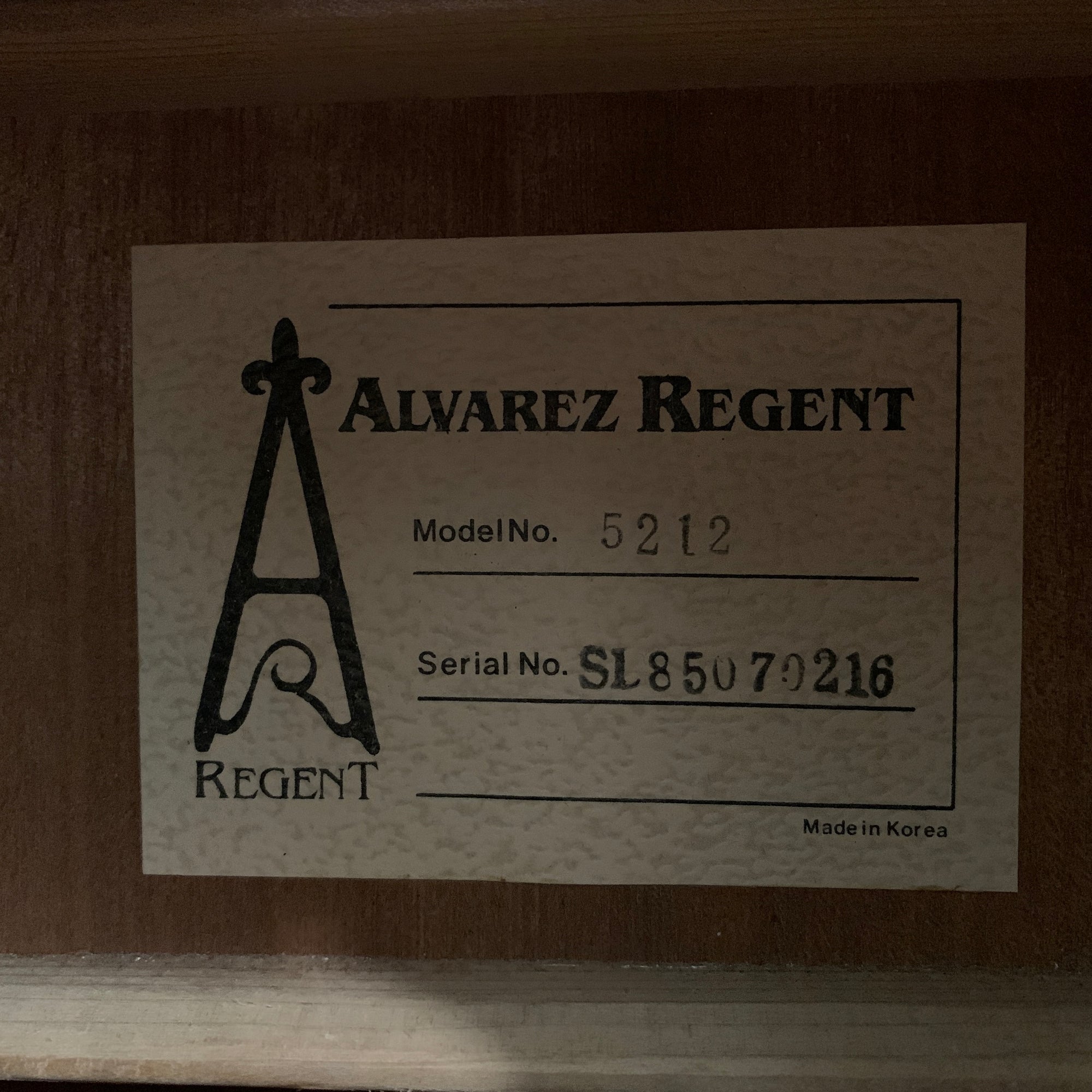 Alvarez Regent 5212 Acoustic Guitar