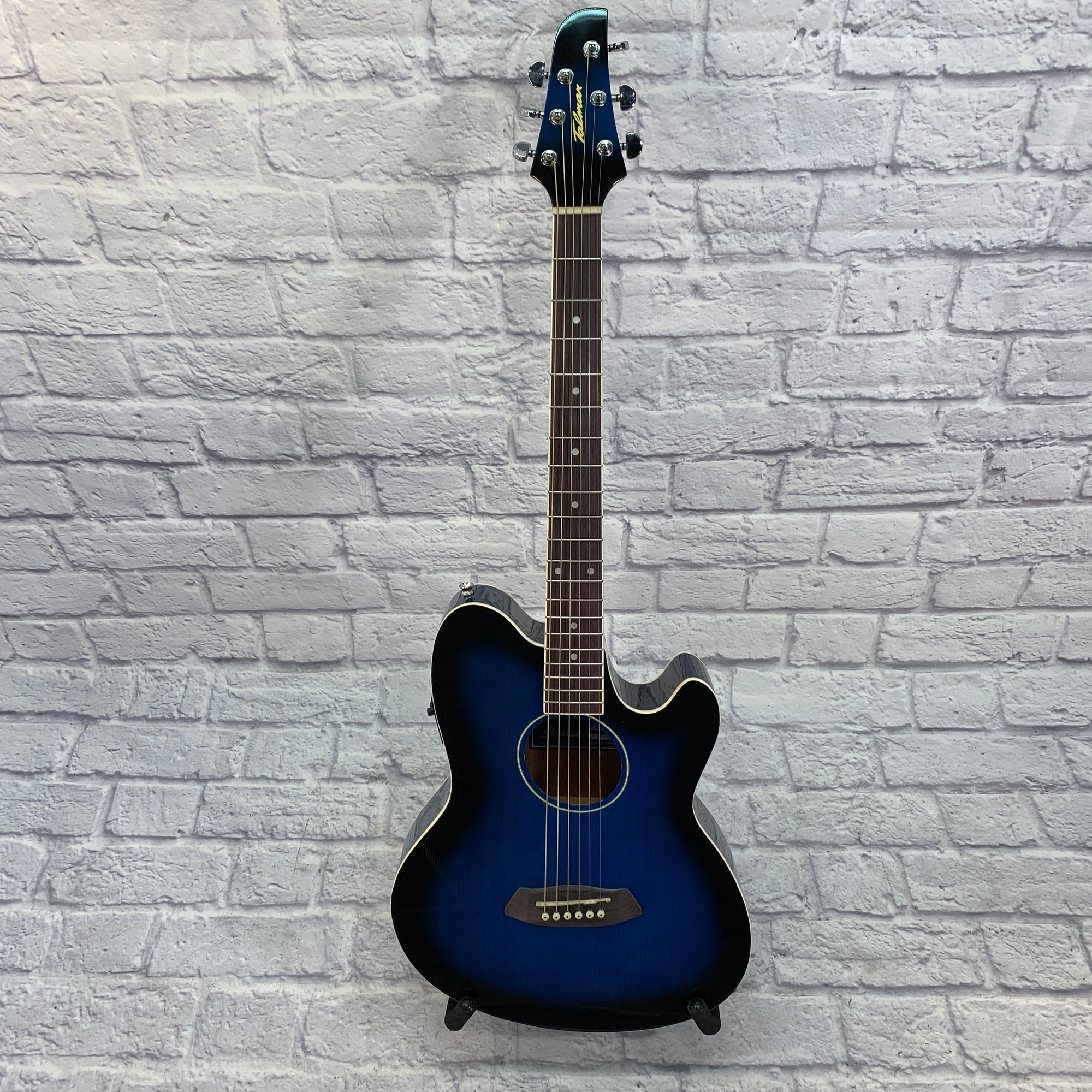 ** Ibanez Talman TCY10E Acoustic-Electric Guitar Transparent Blue Sunburst