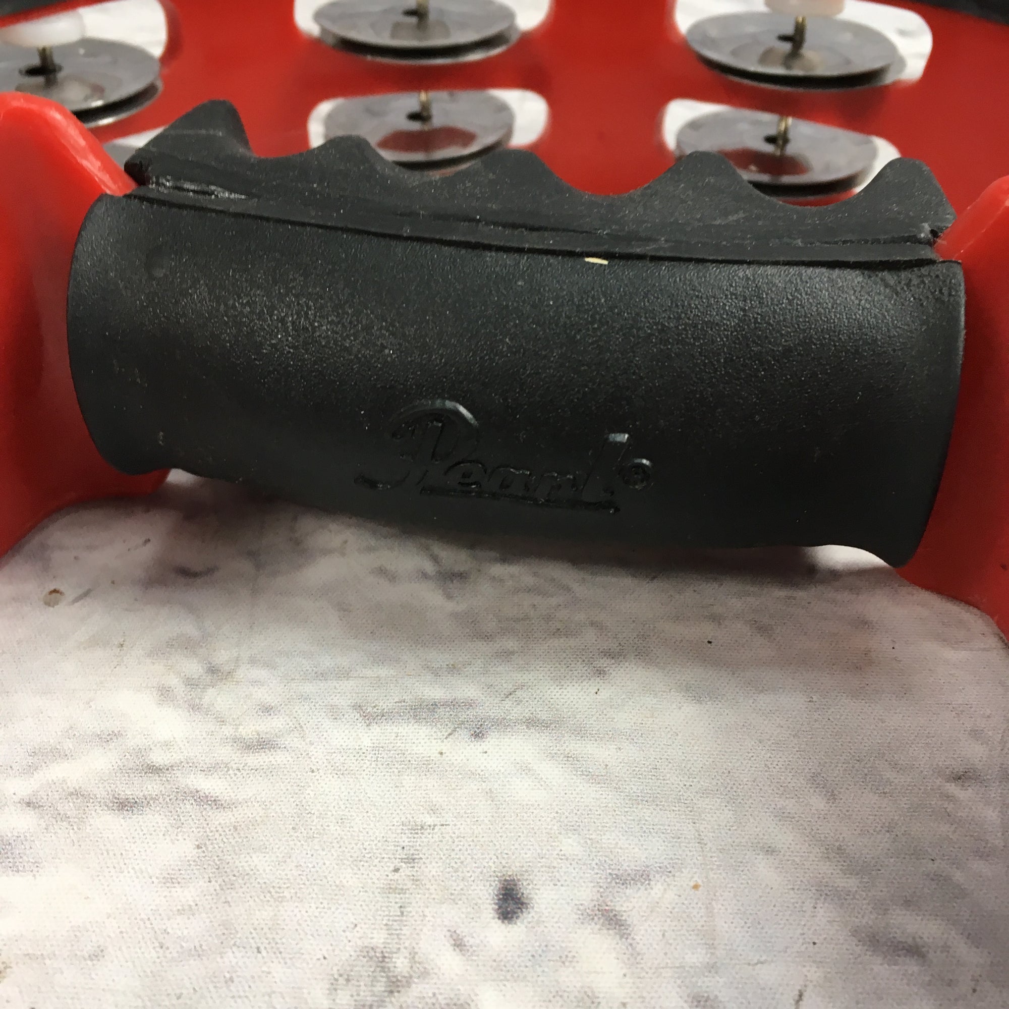 Pearl Ultragrip Steel Red Tambourine