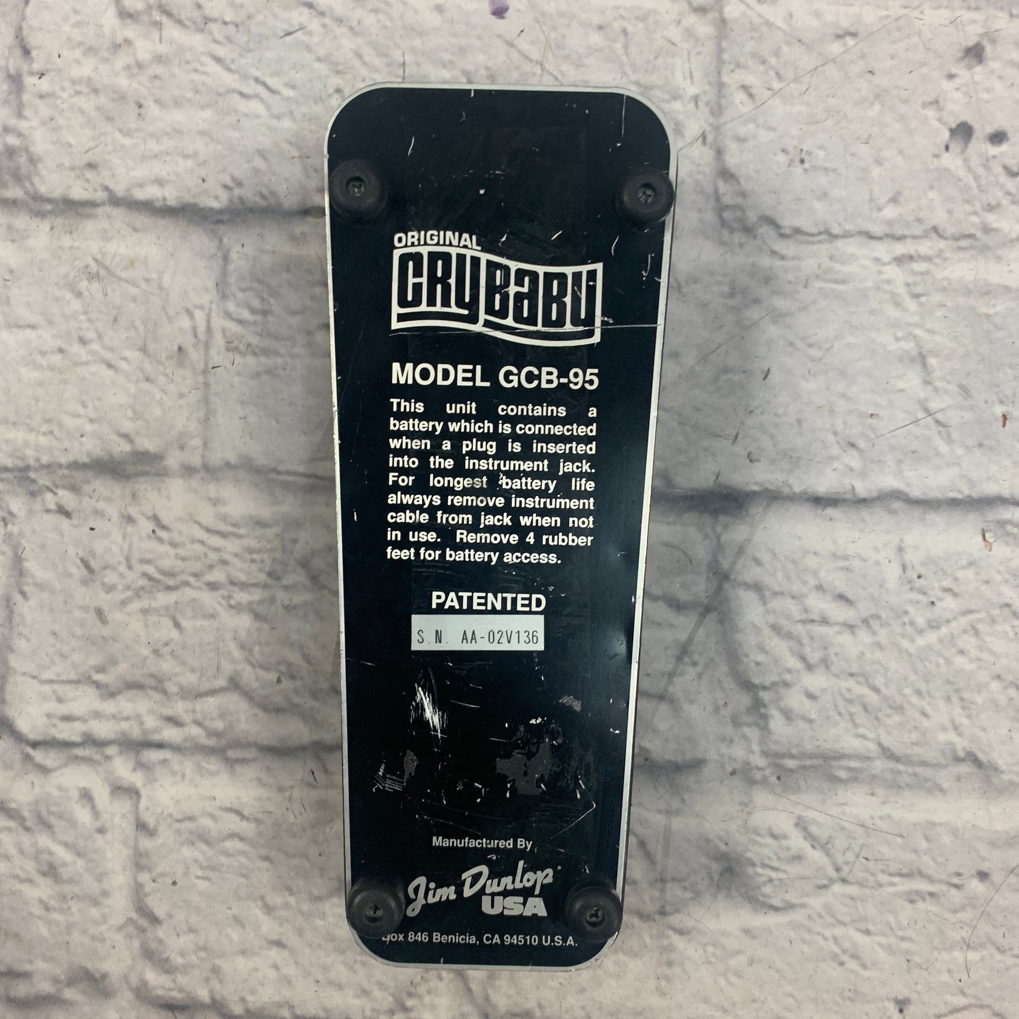 Dunlop GCB95 Crybaby Wah Pedal