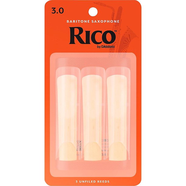 Rico Baritone Sax 3.0 Reeds Pack of 3