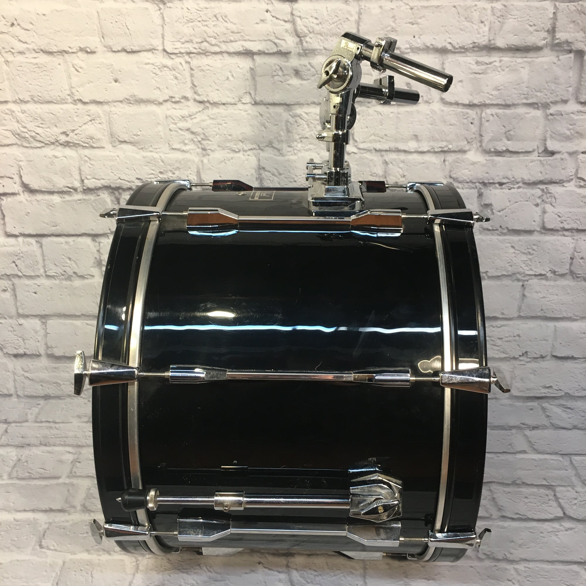 1990's Pearl Export 6 Piece Black Drum Kit