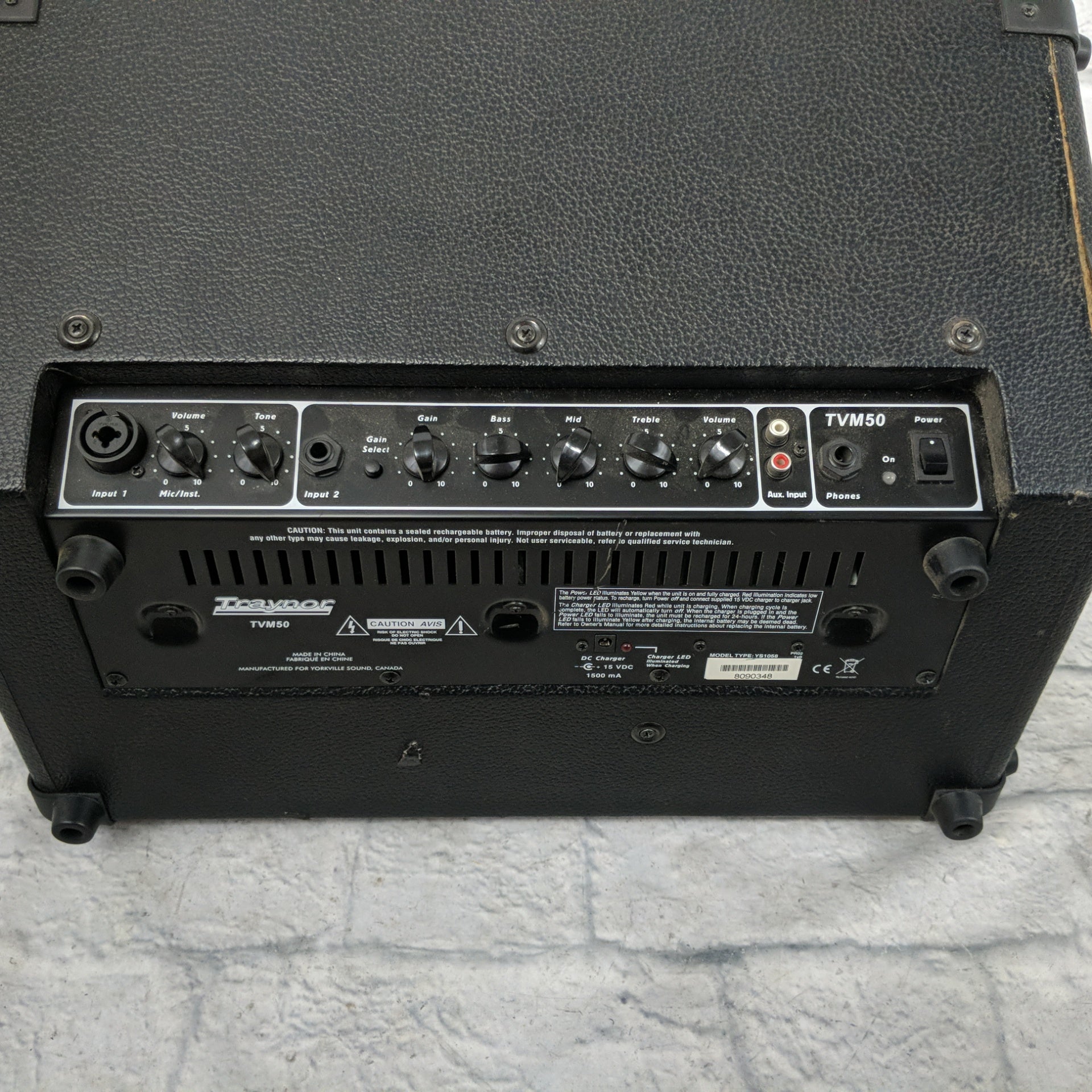 Traynor TVM50 50W 1x10 Battery Powered Guitar Combo Amp