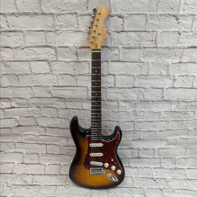 Unknown Stratocaster Copy Sunburst SSS