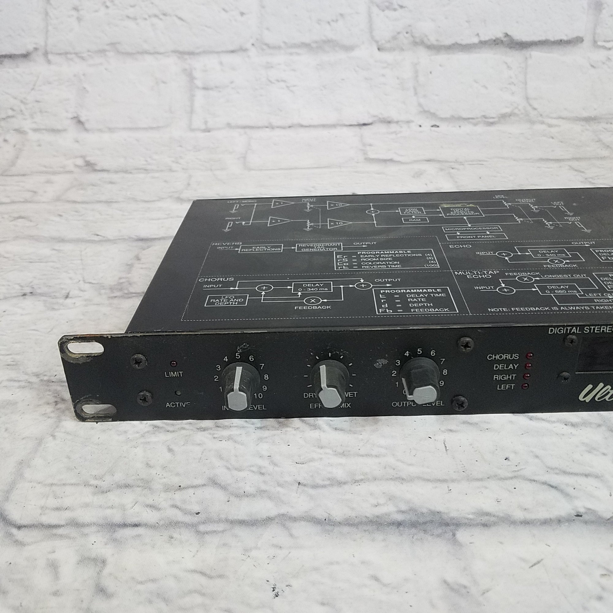 Peavey Spring Reverb Rack Unit Peavey Ultraverb Rack Effect Unit - no power supply - Evolution Music