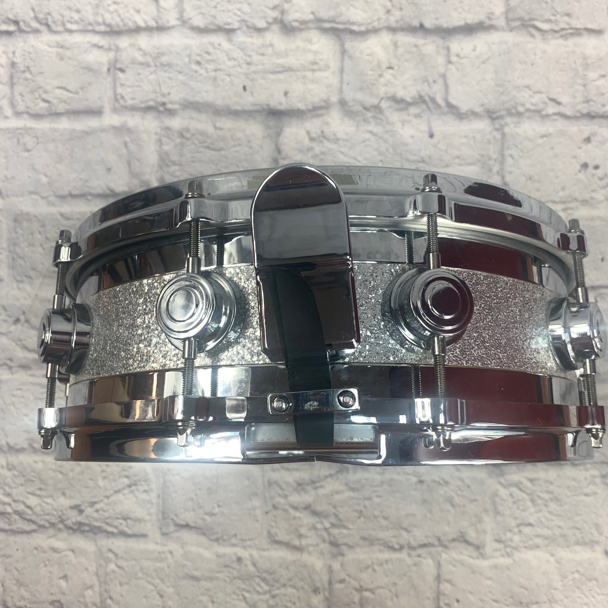 DW Edge Broken Glass Snare Drum 14 All Maple Shell - Evolution Music